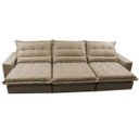 Ver imagem 5 de Sofá Retrátil e Reclinável 4.12m com Molas Ensacadas Cama Inbox Soft Tecido Suede Velusoft