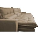 Ver imagem 4 de Sofá Retrátil e Reclinável 4.12m com Molas Ensacadas Cama Inbox Soft Tecido Suede Velusoft