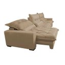 Ver imagem 7 de Sofá Retrátil e Reclinável 4.12m com Molas Ensacadas Cama Inbox Soft Tecido Suede Velusoft