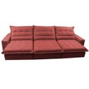 Ver imagem 5 de Sofá Retrátil e Reclinável 4.12m com Molas Ensacadas Cama Inbox Soft Tecido Suede Velusoft