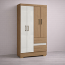 Ver imagem 1 de Guarda-roupa 4 Portas 2 Gavetas com Cabideiro - Atacama / Off White
