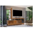 Ver imagem 1 de Estante Home Theater Frizz Plus Com Rodízios Para Tv 60 Pol. Fendi Naturale Profissional Decor