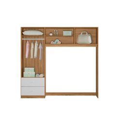 Conjugado Infantil 4 Portas Nature/branco Ternura Profissional Decor - 3