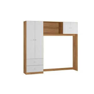 Conjugado Infantil 4 Portas Nature/branco Ternura Profissional Decor