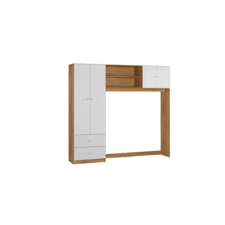 Conjugado Infantil 4 Portas Nature/branco Ternura Profissional Decor