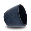 Ver imagem 2 de Vaso Cerâmica Kalanchoe (06) Azul com Preto Burguina