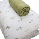 Ver imagem 3 de Jogo de Cama Portallar King Malha 100% Algodão Premiun Classic Vitoria 3 Peças Verde Pedra