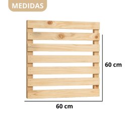Jardim Vertical Madeira 60x60 4 Unid Horta Varanda Luxo - 8