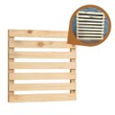 Ver imagem 2 de Jardim Vertical Madeira 60x60 4 Unid Horta Varanda Luxo