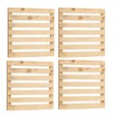 Ver imagem 1 de Jardim Vertical Madeira 60x60 4 Unid Horta Varanda Luxo