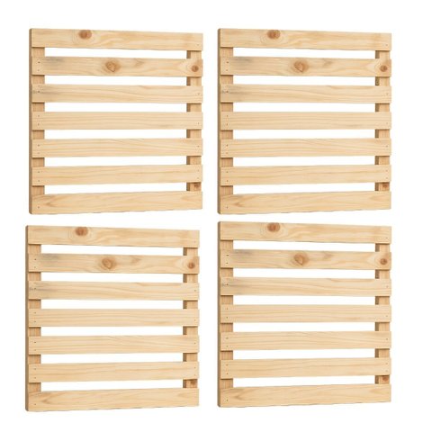 Jardim Vertical Madeira 60x60 4 Unid Horta Varanda Luxo