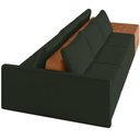 Ver imagem 4 de Sofá Ilha Modular para Sala 312cm com Puff Dublin K01 Veludo Verde Sintético Caramelo - Lyam Decor