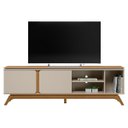 Ver imagem 1 de Rack para Tv até 70 Polegadas 2 Portas com Nicho Lazul Nature/off White