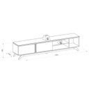 Ver imagem 5 de Rack para Tv até 70 Polegadas 2 Portas com Nicho Lazul Nature/off White