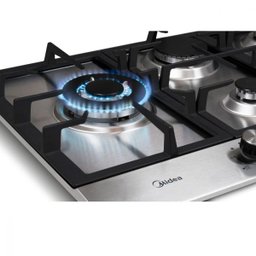 Cooktop À Gás Midea 5 Bocas Tripla Chama Inox Cya5b - Bivolt - 4 Cooktop À Gás Midea 5 Bocas Tripla Chama Inox Cya5b - Bivolt - 4