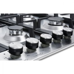 Cooktop À Gás Midea 5 Bocas Tripla Chama Inox Cya5b - Bivolt - 5 Cooktop À Gás Midea 5 Bocas Tripla Chama Inox Cya5b - Bivolt - 5