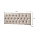 Ver imagem 2 de Cabeceira para Cama Casal Estofada 1.40M Bege - Rede Móveis