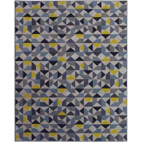 Tapete Sala School Caleidoscopio Azul 2,00x2,50 São Carlos