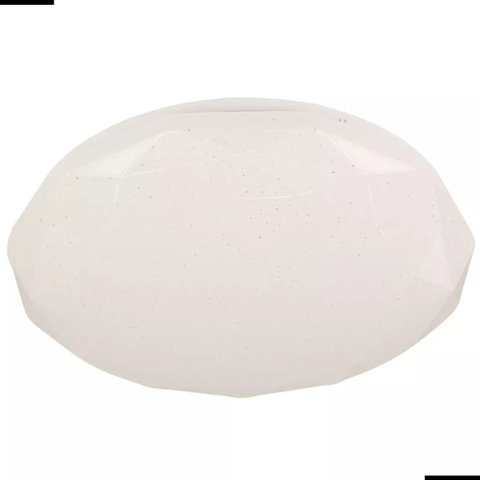 Plafon Diamante Leitoso 38cm Led 30w Multicolor 3000k 4000k 6500k 2250 Lumens Bivolt Iluminação Inte