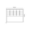 Ver imagem 3 de Cabeceira De Cama Box Luiza Casal 140cm X 106cm Suede Marrom Mz Decor
