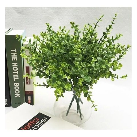 Kit 6 Buquê Planta verdinho artificial Arranjo e Decoração