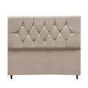 Ver imagem 4 de Cabeceira Estofada Cama Box Solteirão 100 cm Suede Ayla:Bege