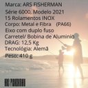 Ver imagem 2 de Molinete ARS FISHERMAN 6000 15 Rolamentos Inox Leve forte Preto