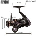 Ver imagem 3 de Molinete ARS FISHERMAN 3000 15 Rolamentos Inox Leve forte Preto