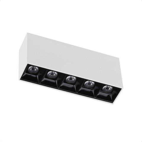 Spot de Led Sobrepor Taschibra Arch Pontual 10w 2700k Bivolt Branco com Preto