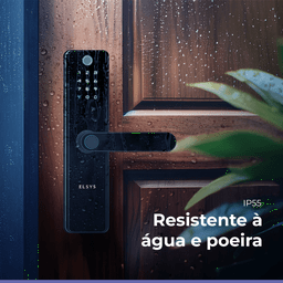 Fechadura Digital de Embutir Esf-de51001 Sax Preta Elsys - 6