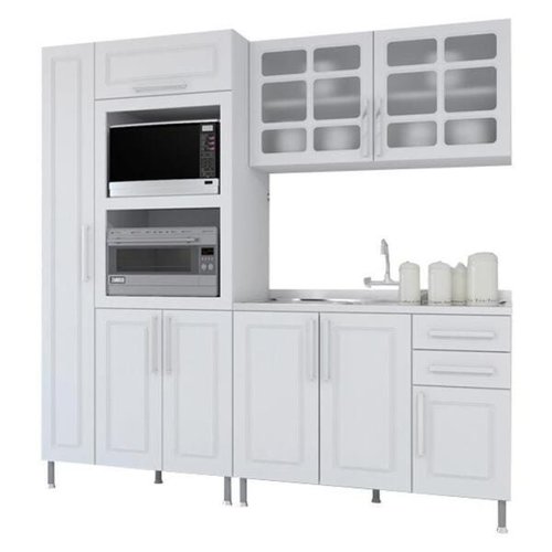 Cozinha Completa Indékes Sônia, 5 Peças, Branco, 120 cm