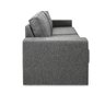 Sofá Herval Copacabana, 4 Lugares Bibartido, Linho Cinza, 2,40M - 4