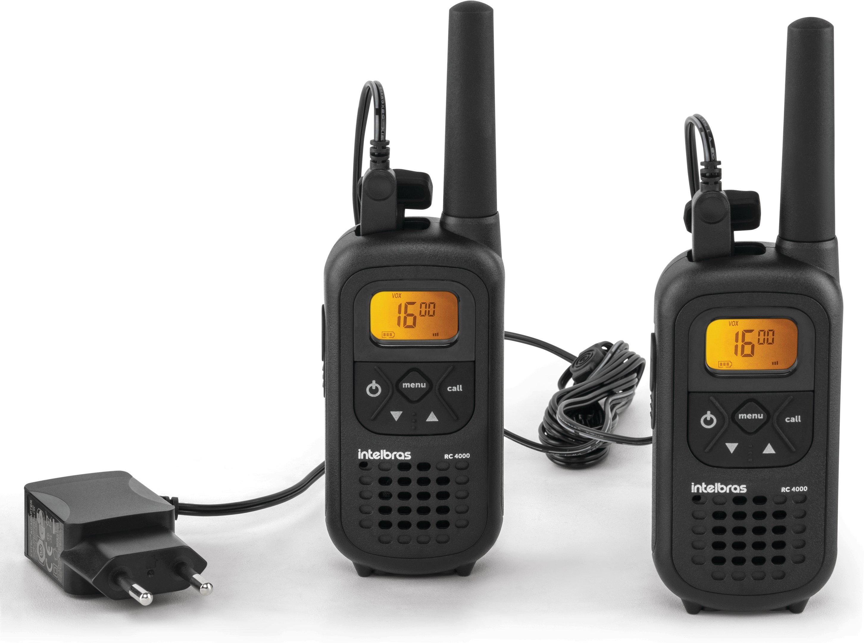 Kit 2 Radios Comunicador Intelbras RC 4002 Walkie Talkie Profissional FRS 26 Canais Longo Alcance 20 - 9