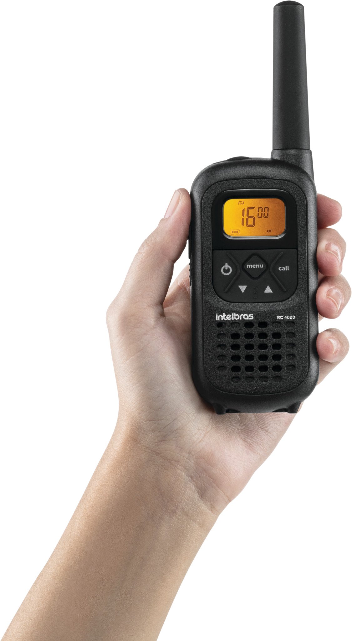 Kit 2 Radios Comunicador Intelbras RC 4002 Walkie Talkie Profissional FRS 26 Canais Longo Alcance 20 - 4