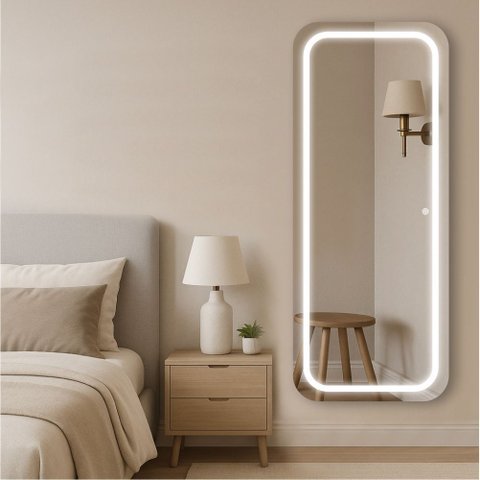 Espelheira 200x70 E14 Polido Sup Par Led Jat 01 Branco Touch