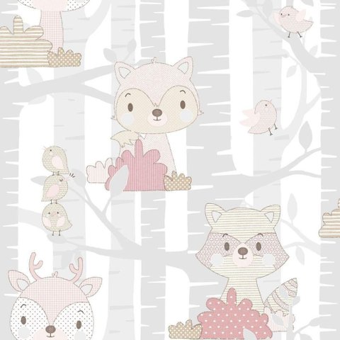 Papel de Parede Mondo Baby Fox Forest 13012 - Rolo 10m X 0,53m