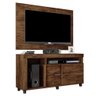 Rack Com Painel TV Até 50 Polegadas Prince Marrom Caemmun - 1