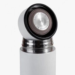 Squeeze Térmico Aço Inox Dupla Camada Água Café 500ml Branco - 4