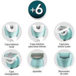 Depilador Gama Oasis Sensation, Branco e Verde, W&D - 6