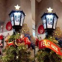 Ver imagem 5 de Ponteira com Movimentos para Árvore Natal Noel Trenó Som Luz