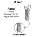 Ver imagem 3 de 12 Prendedores de Roupa Duplo com Gancho Esfrebom - Inovador