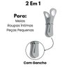 12 Prendedores de Roupa Duplo com Gancho Esfrebom - Inovador - 3