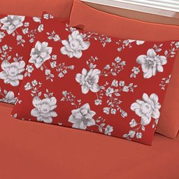 Jogo de Cama Buettner Solteiro Malha Moema 2 Peças Basic Vermelho - 2