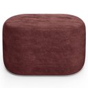 Ver imagem 3 de Kit 02 Puffs Decorativo Orgânico para Living Quarto 70cm Doha W01 Linho Bordô - Lyam Decor