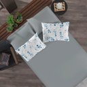 Ver imagem 1 de Jogo de Cama Doce Vida Misto 70% Algodão 30% Poliester Lisboa 3 Peças Cinza