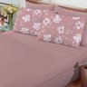 Jogo de Cama Buettner Basic King Moema Malha 3 Peças Rosê - 1