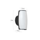 Ver imagem 4 de Arandela Nordecor Pako Quadrada 2w+5w Led Bivolt Preto 3000k Luz Amarela 2853