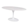 Mesa Saarinen Oval Espírito Santo 160x90cm - Base Branca - 1