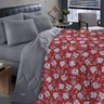 Edredom Malha King Buettner 100% Algodão Estampado Basic Moema Vermelho - 1