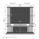 Ver imagem 3 de Home para Tvs 55" York Led Cinamomo e Off White Ripado Bechara